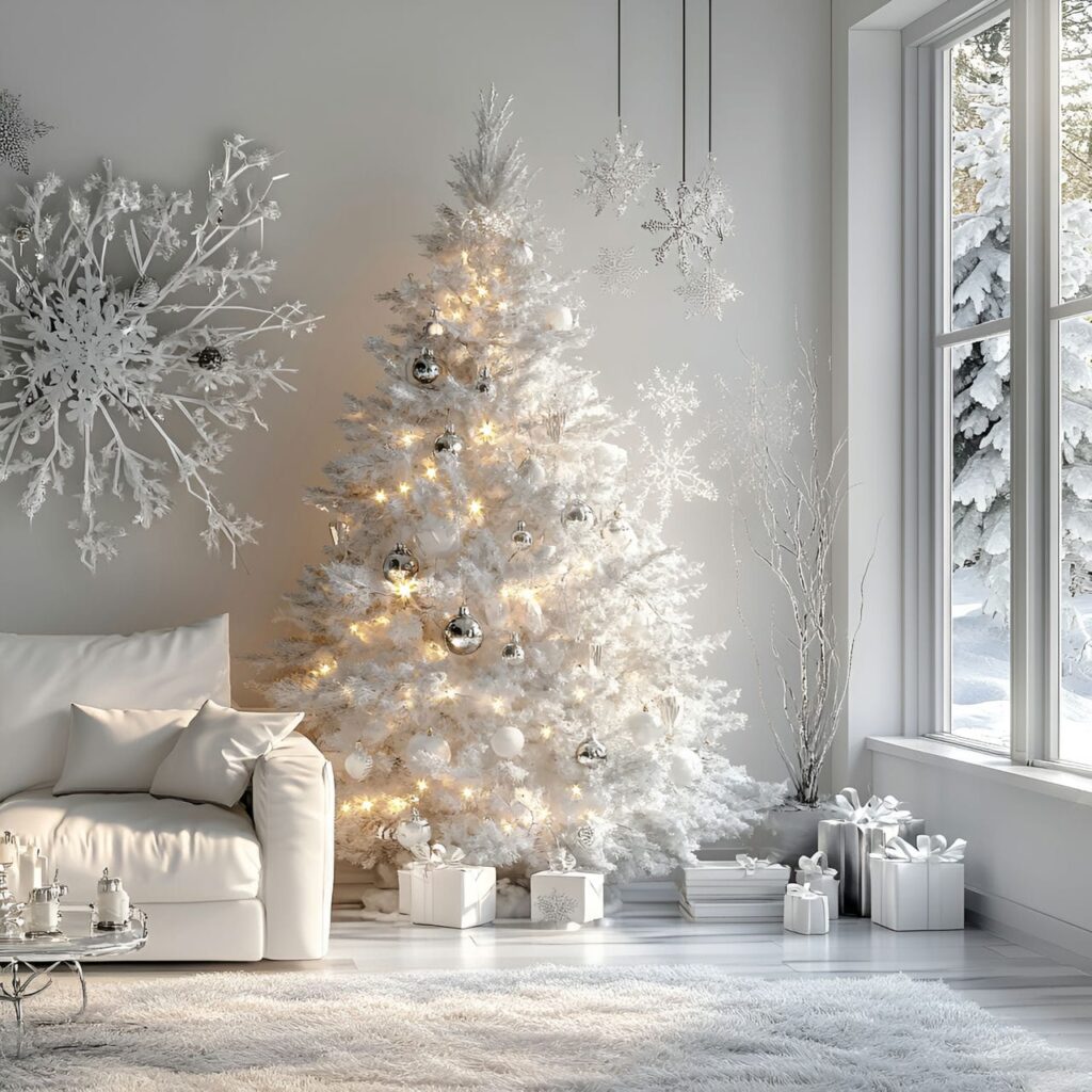 05. Winter Wonderland Tree with Soft White Lights