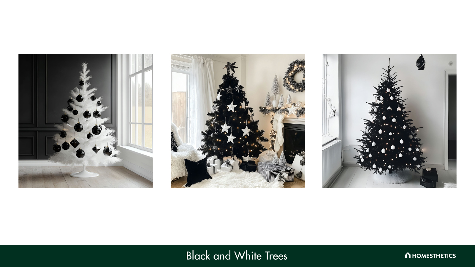 30 Black and White Trees Adding Timeless Style to Christmas