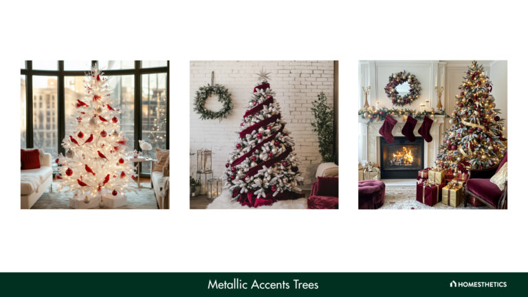 20 Metallic Accents Christmas Trees Creating a Luxe Atmosphere