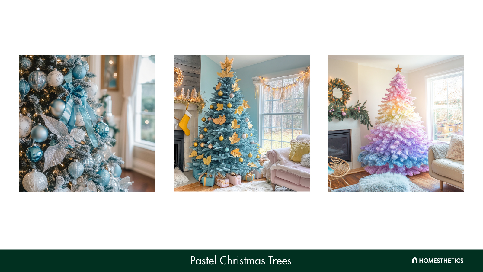 20 Pastel Christmas Trees to Inspire a Whimsical and Cozy Holiday Décor