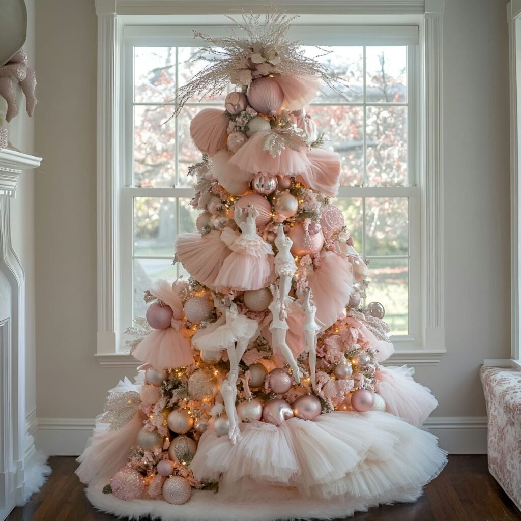 14. Ballet-Themed Christmas Tree: Graceful and Elegant Holiday Décor