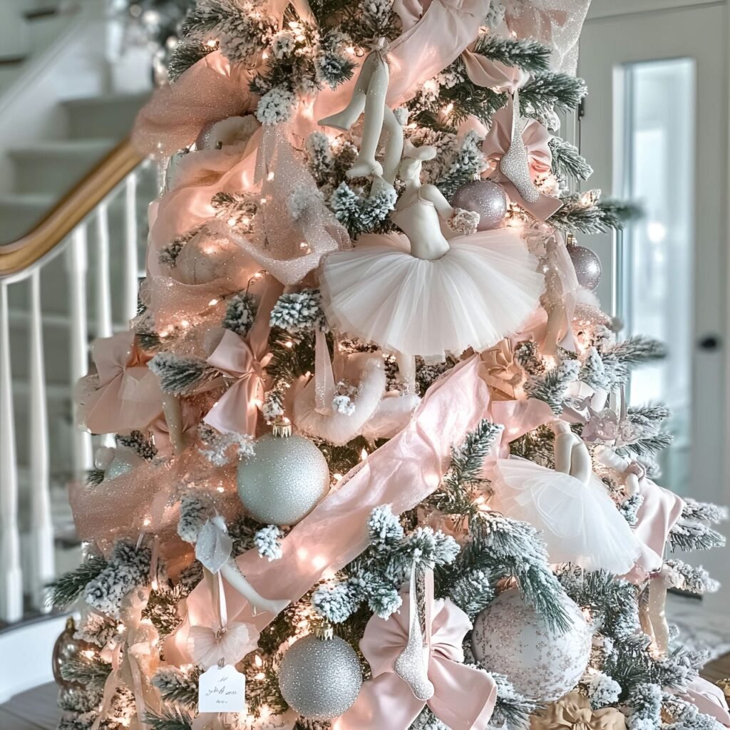 14. Ballet-Themed Christmas Tree: Graceful and Elegant Holiday Décor