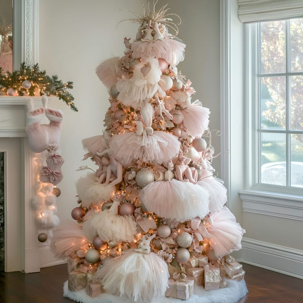 14. Ballet-Themed Christmas Tree: Graceful and Elegant Holiday Décor