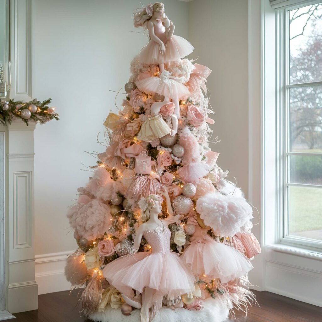 14. Ballet-Themed Christmas Tree: Graceful and Elegant Holiday Décor