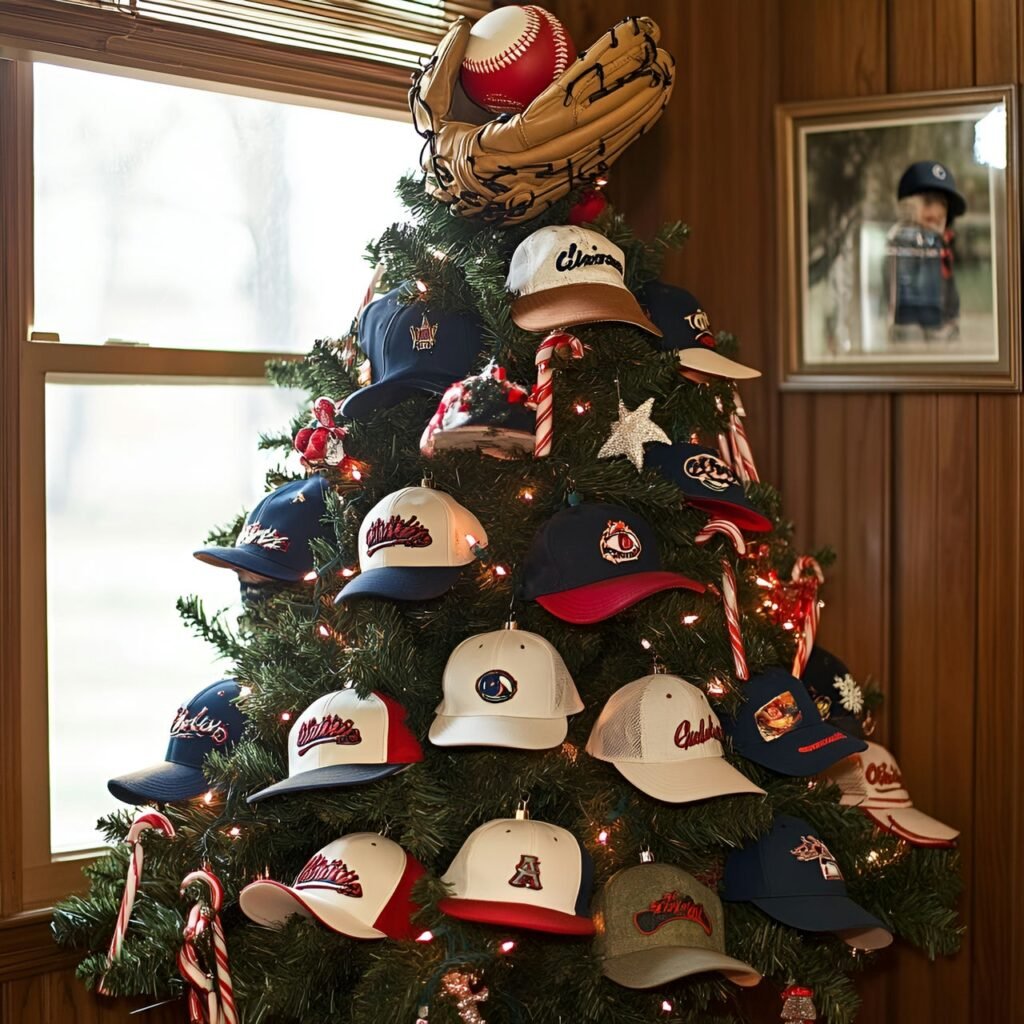 20. Sports Fan Christmas Tree: Deck the Halls with Team Spirit