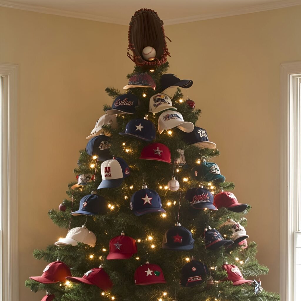 20. Sports Fan Christmas Tree: Deck the Halls with Team Spirit