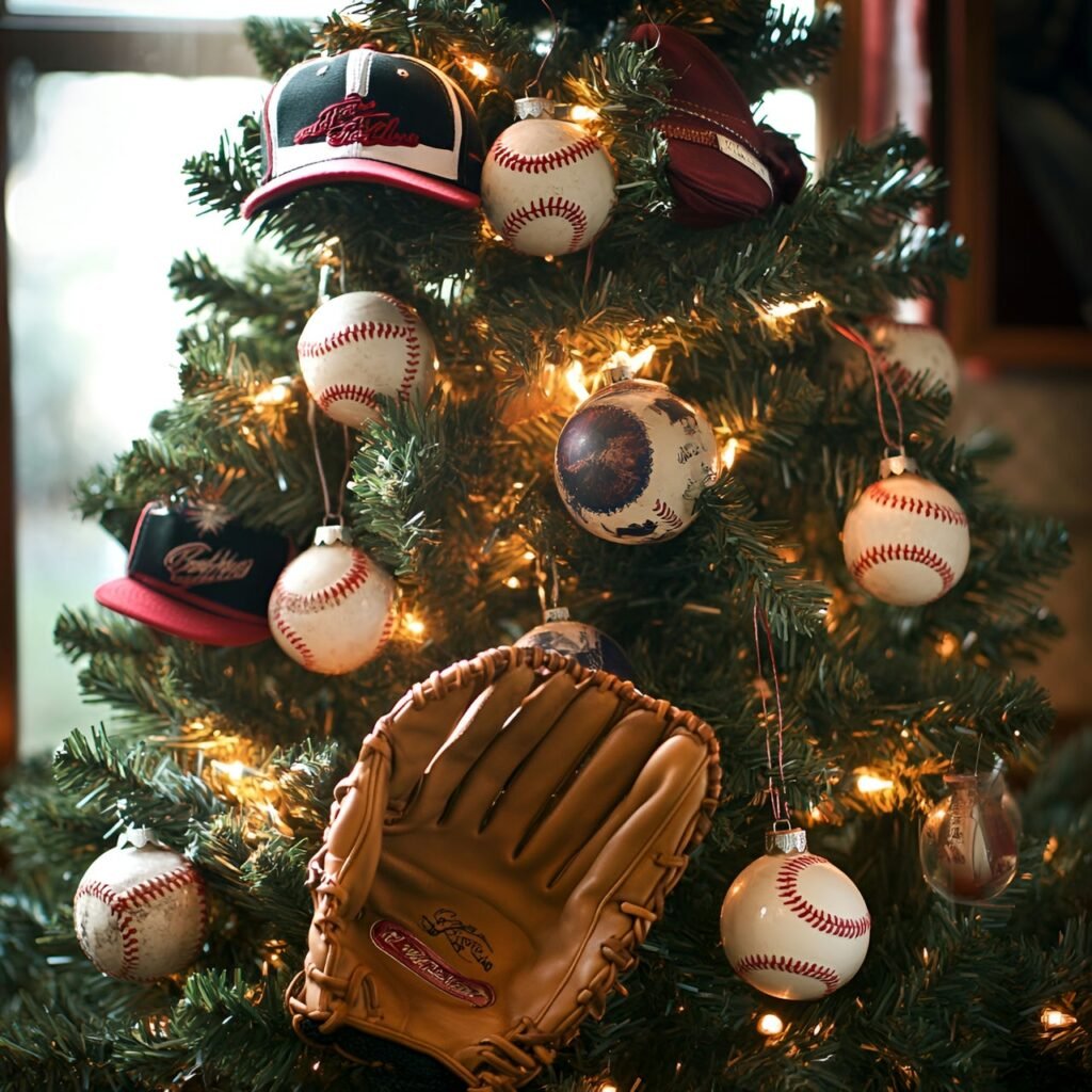 20. Sports Fan Christmas Tree: Deck the Halls with Team Spirit