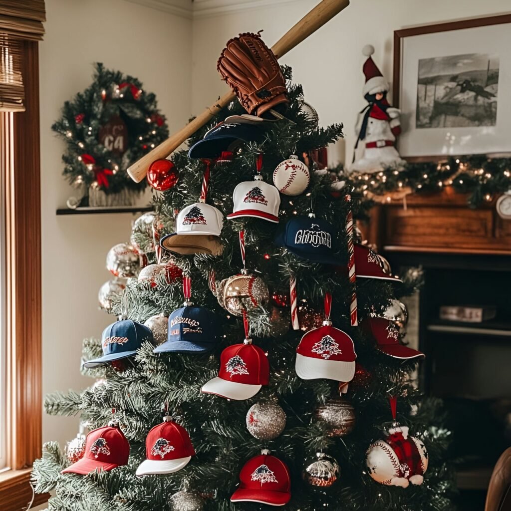 20. Sports Fan Christmas Tree: Deck the Halls with Team Spirit