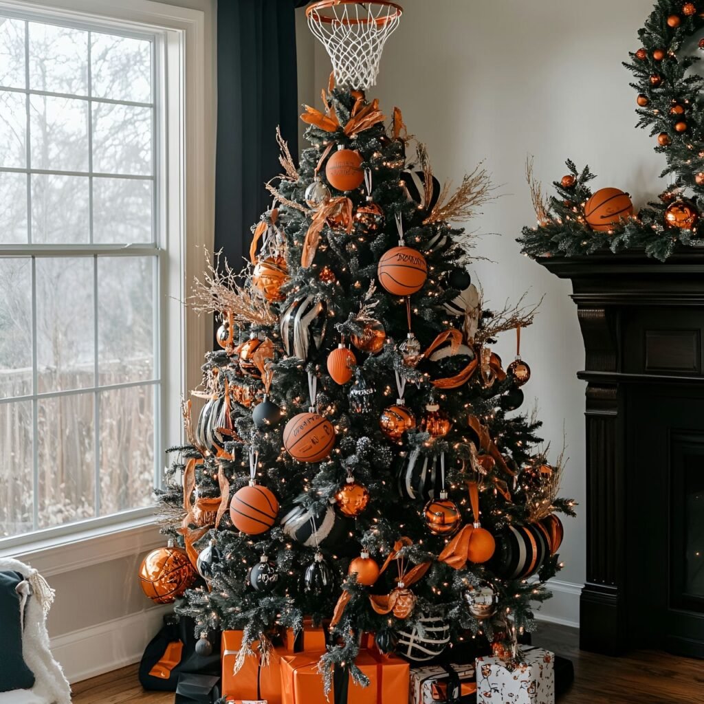 20. Sports Fan Christmas Tree: Deck the Halls with Team Spirit