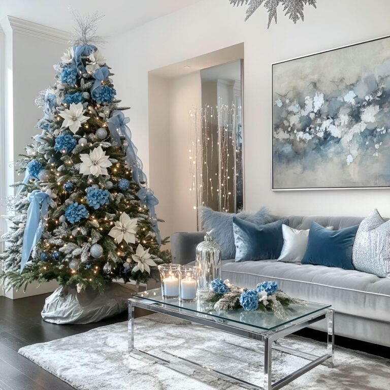 20 Blue Christmas Trees Bringing Elegance To Your Festive Décor