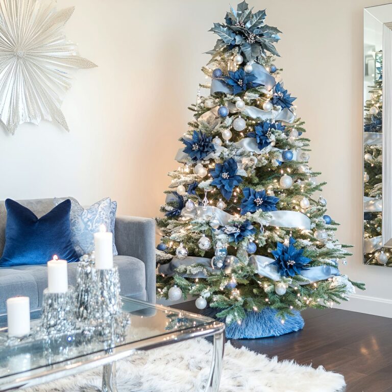 20 Blue Christmas Trees Bringing Elegance To Your Festive Décor