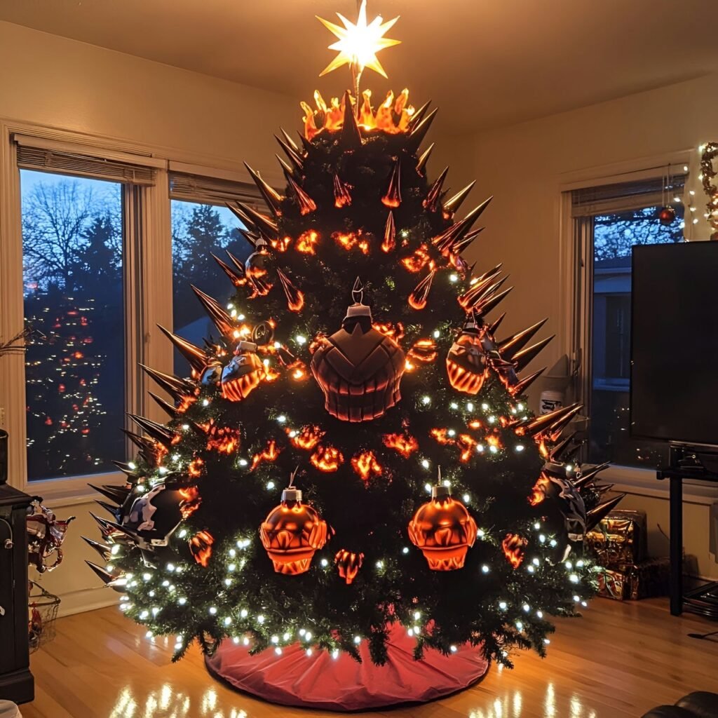 09. Mario Christmas Tree: Power-Up Your Holidays with Super Mario Décor