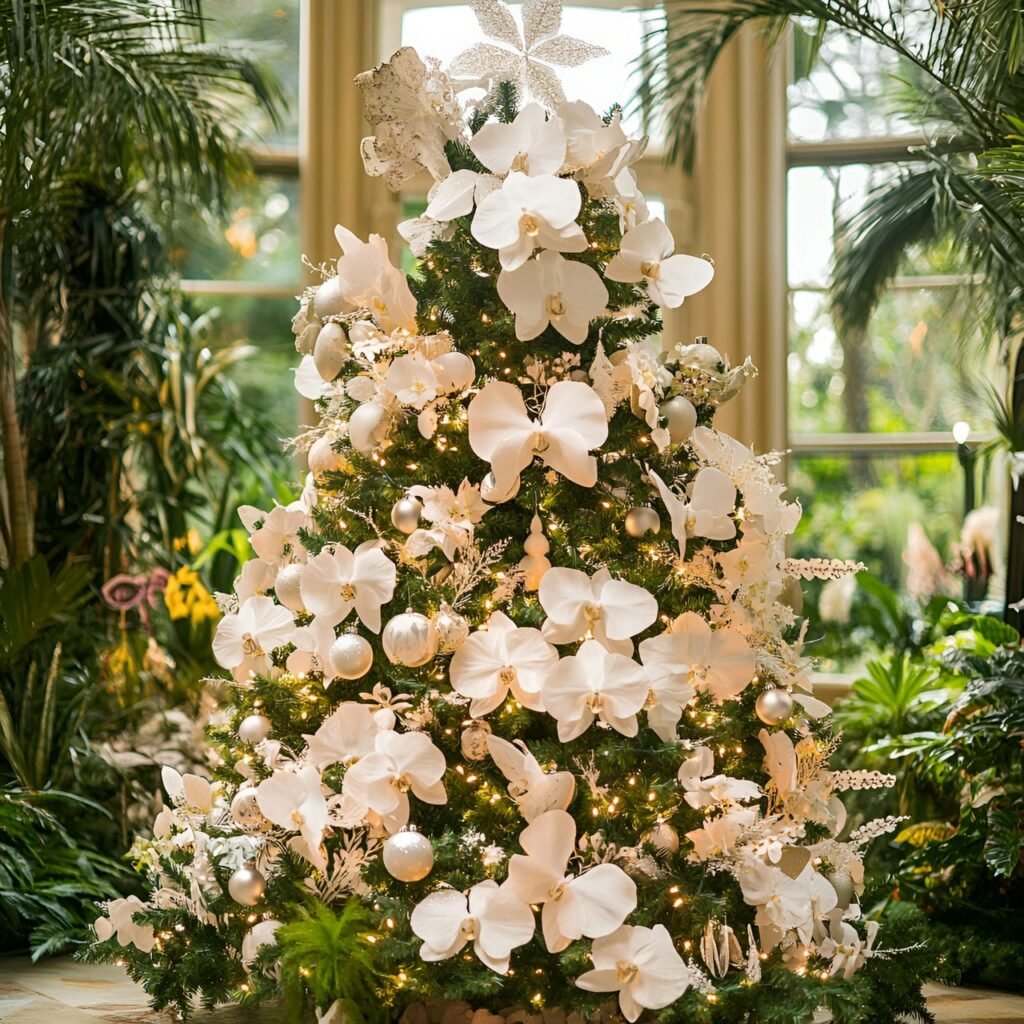 07. Butterfly Garden Tree with Floral Accents and Butterfly Ornaments