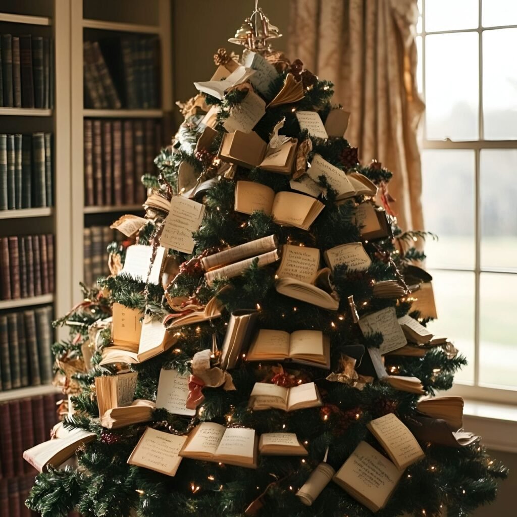 15. Classic Literature Christmas Tree: A Timeless Tribute to Literary Masterpieces