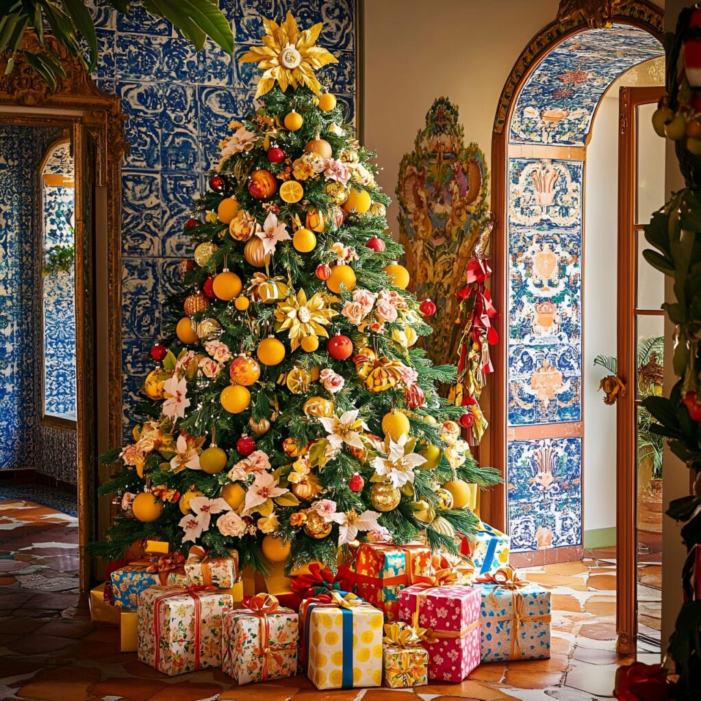 09. Dolce & Gabbana Tree with Floral and Lemon Accents