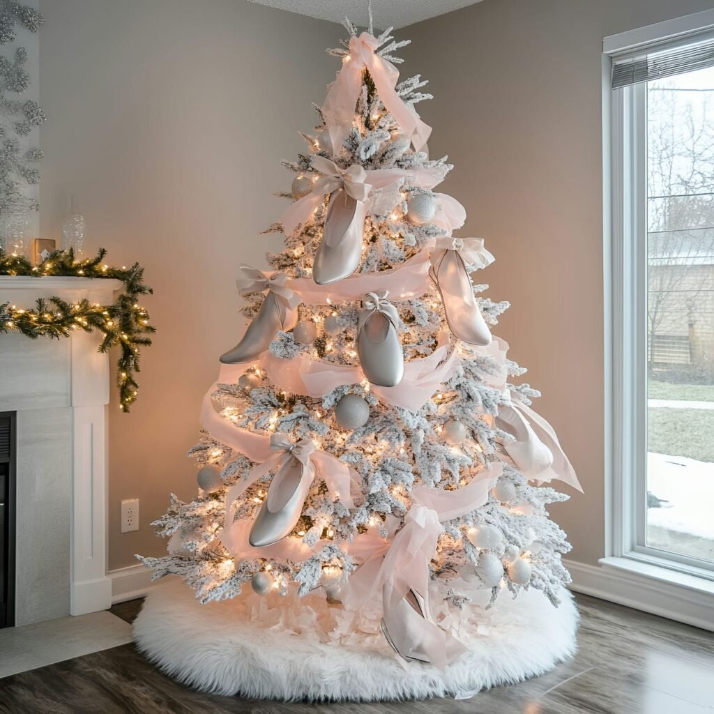 14. Ballet-Themed Christmas Tree: Graceful and Elegant Holiday Décor