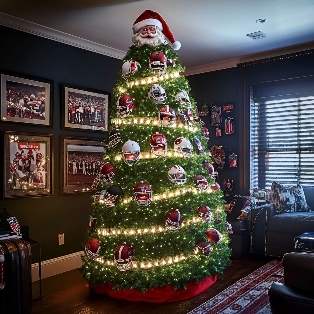 20. Sports Fan Christmas Tree: Deck the Halls with Team Spirit