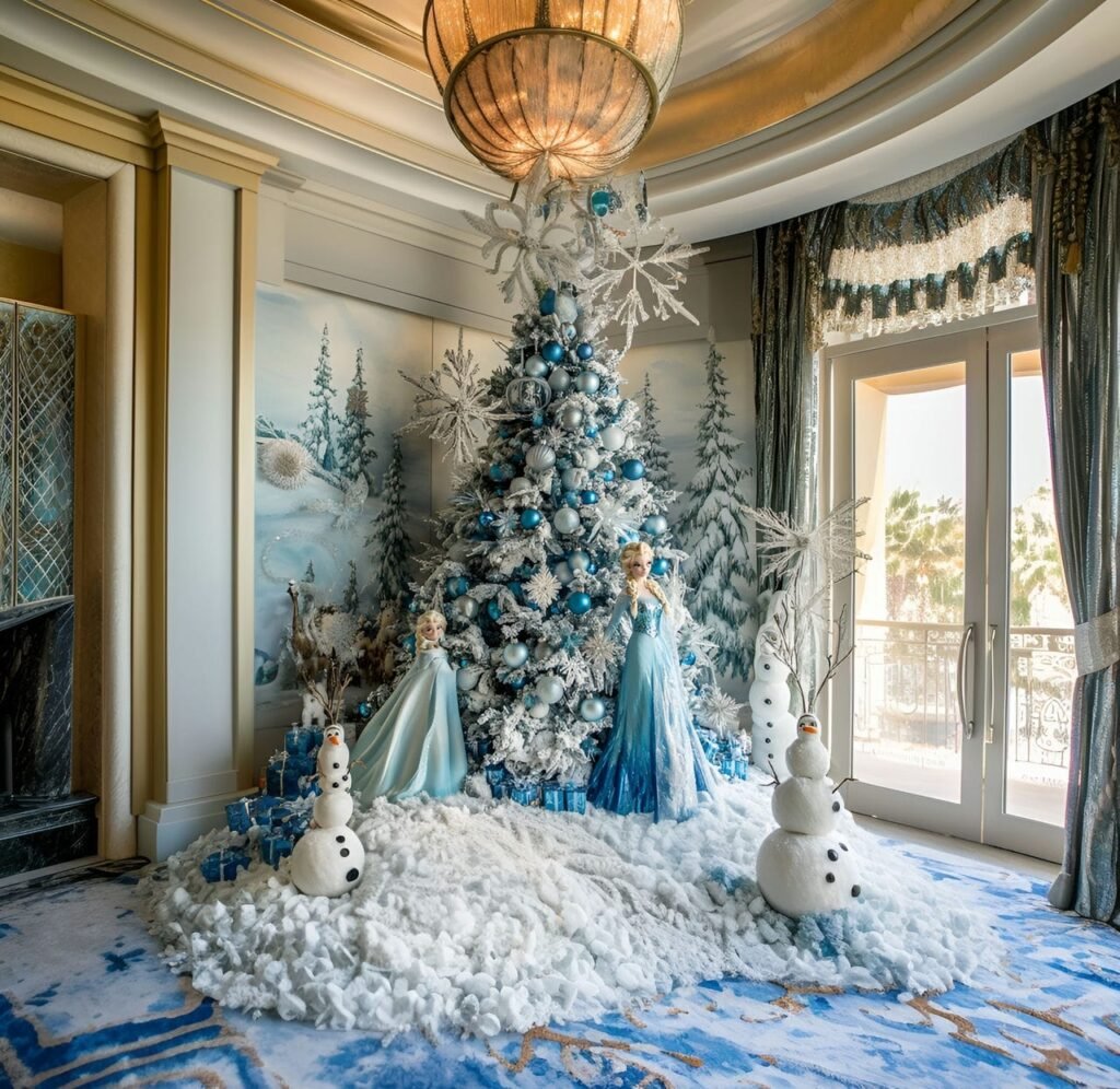 05. Frozen-Themed Christmas Tree: Create a Winter Wonderland with Elsa and Anna