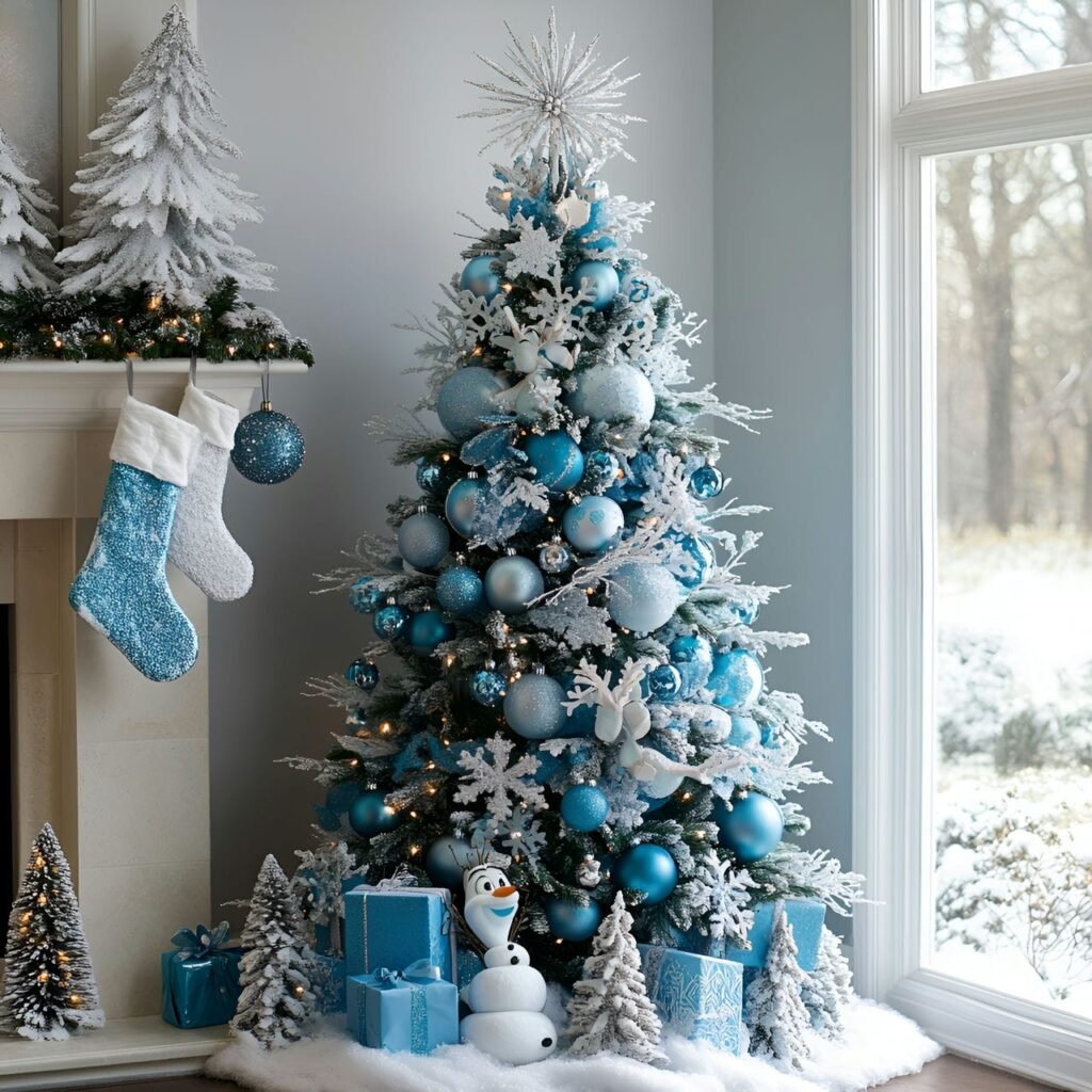 05. Frozen-Themed Christmas Tree: Create a Winter Wonderland with Elsa and Anna