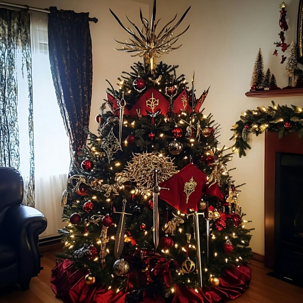 06. Game of Thrones Christmas Tree: Rule the Holidays with Westeros-Inspired Décor