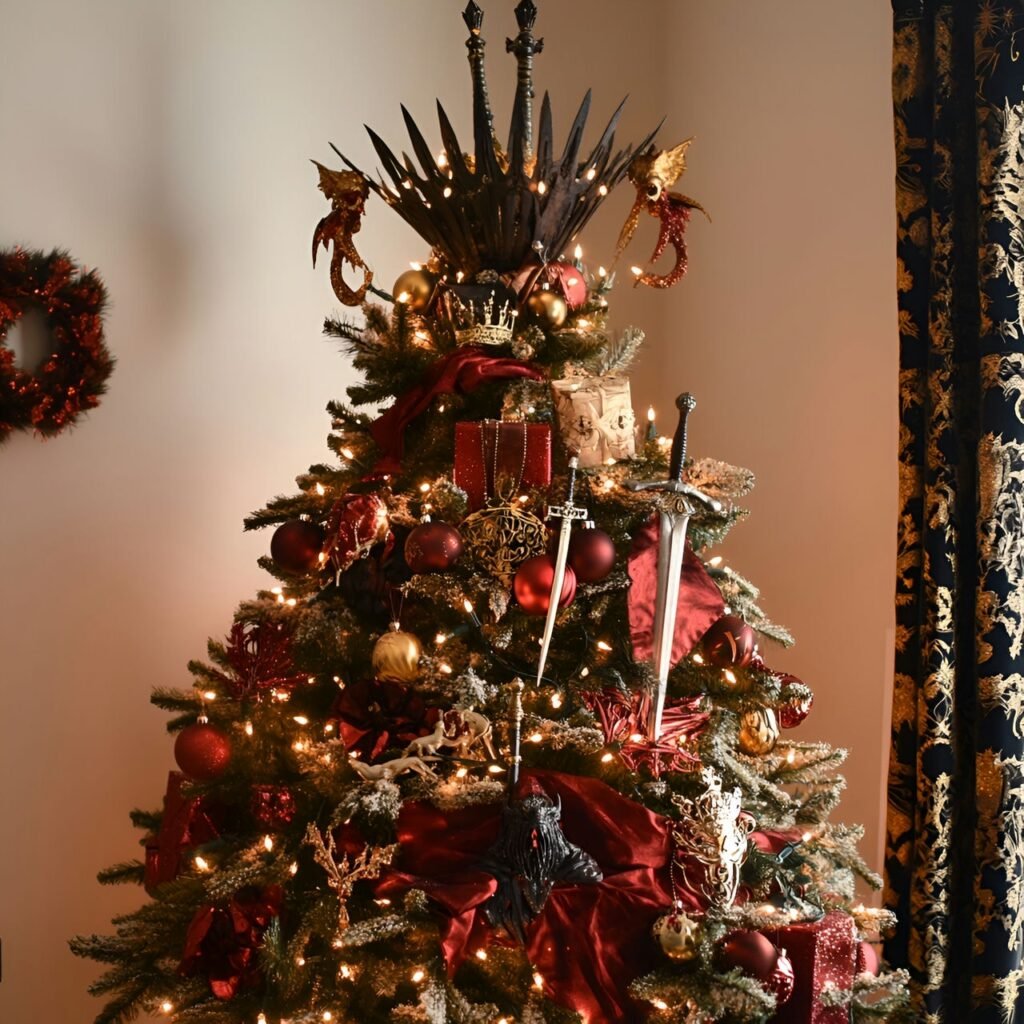 06. Game of Thrones Christmas Tree: Rule the Holidays with Westeros-Inspired Décor