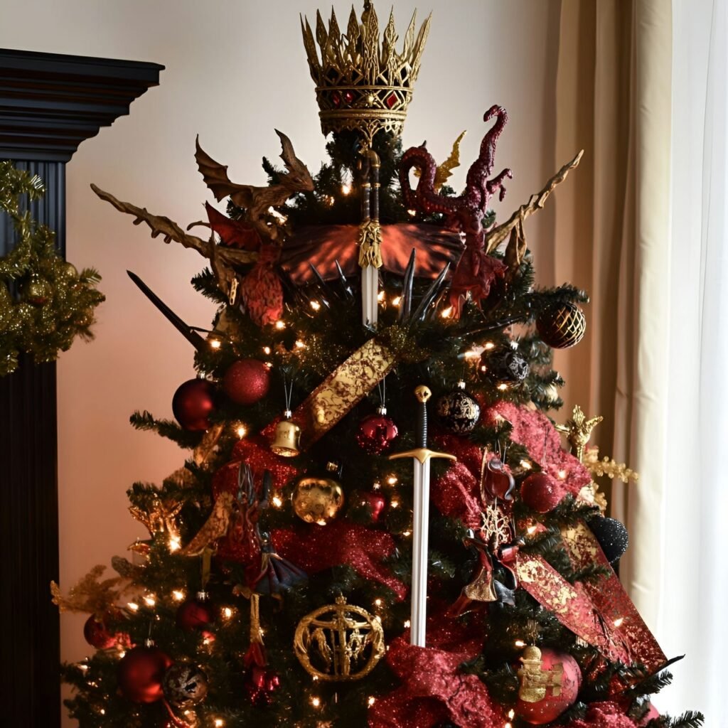 06. Game of Thrones Christmas Tree: Rule the Holidays with Westeros-Inspired Décor