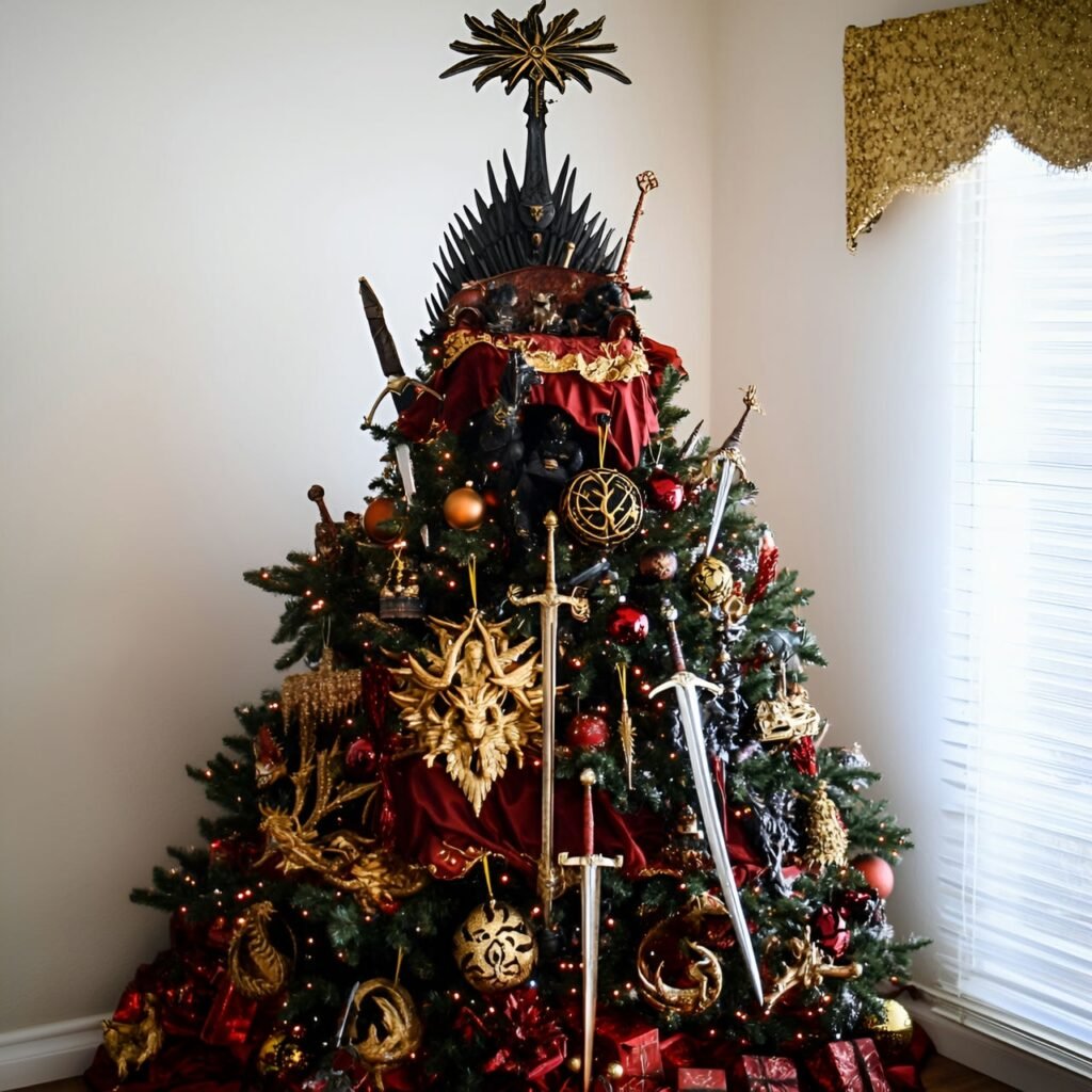 06. Game of Thrones Christmas Tree: Rule the Holidays with Westeros-Inspired Décor