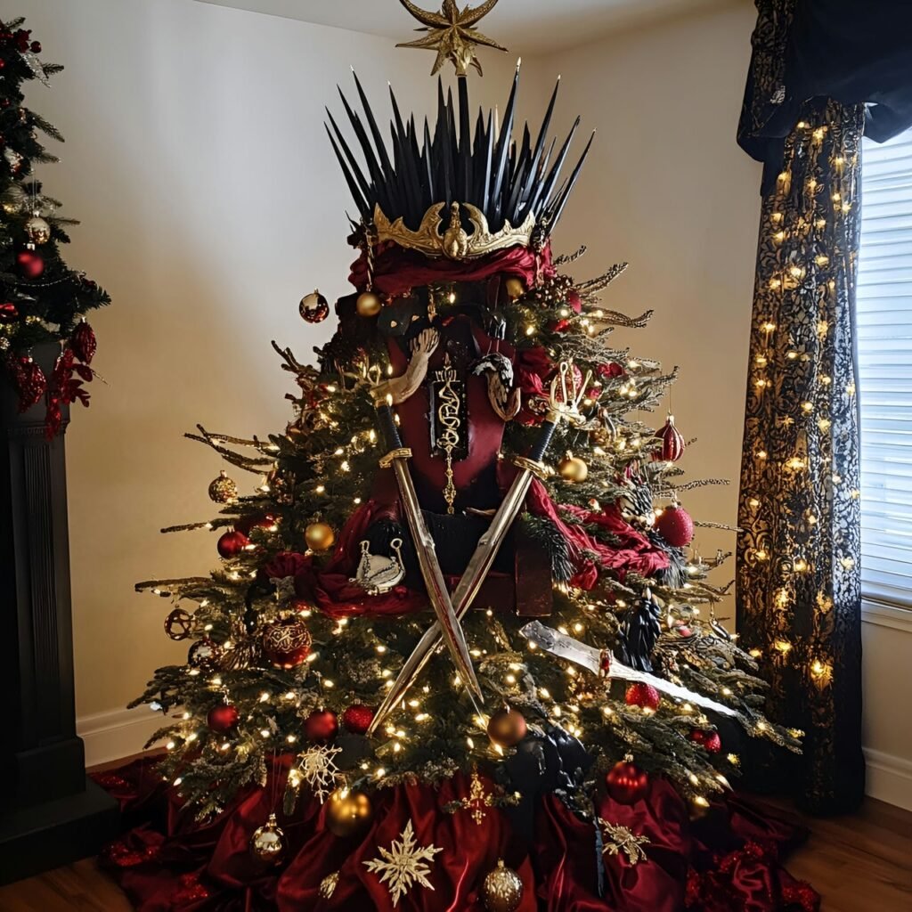 06. Game of Thrones Christmas Tree: Rule the Holidays with Westeros-Inspired Décor