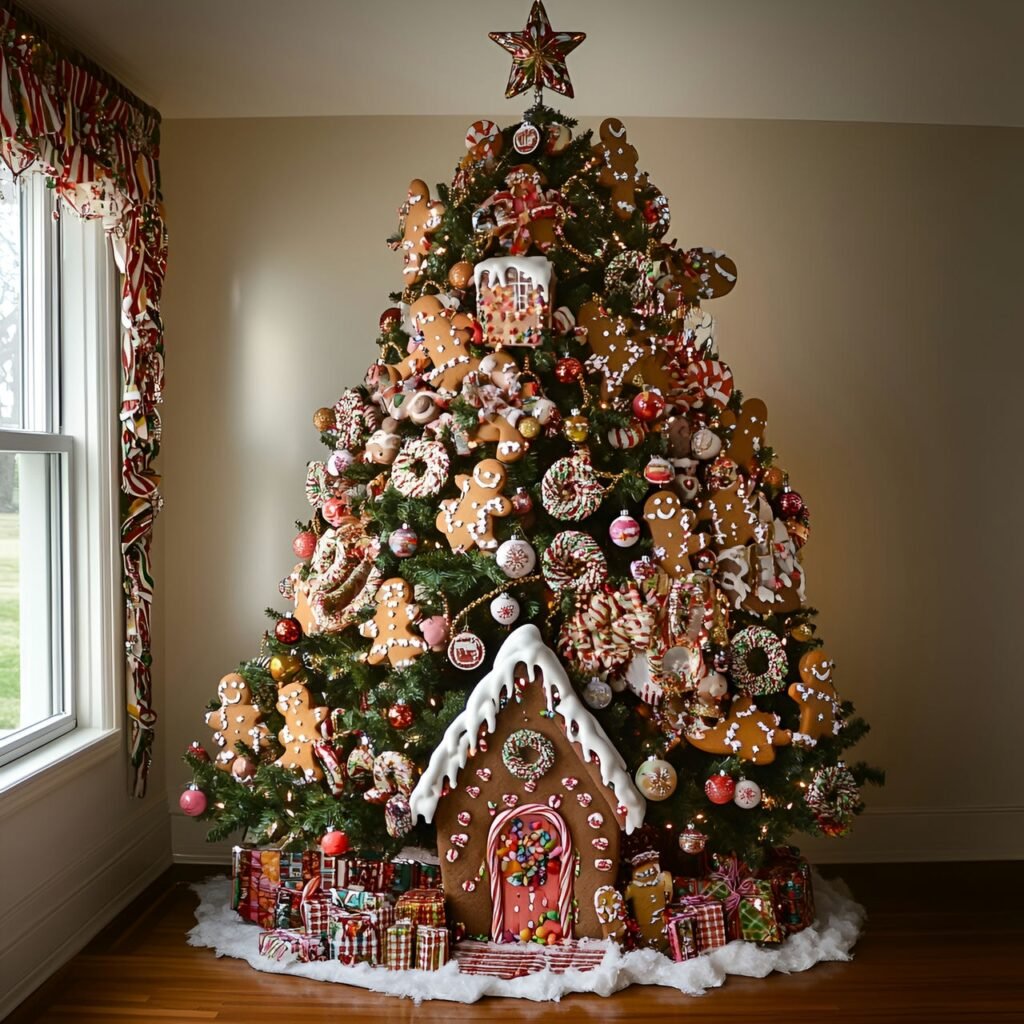 10. Candyland Christmas Tree: Sweeten Your Holidays with Candy-Themed Décor