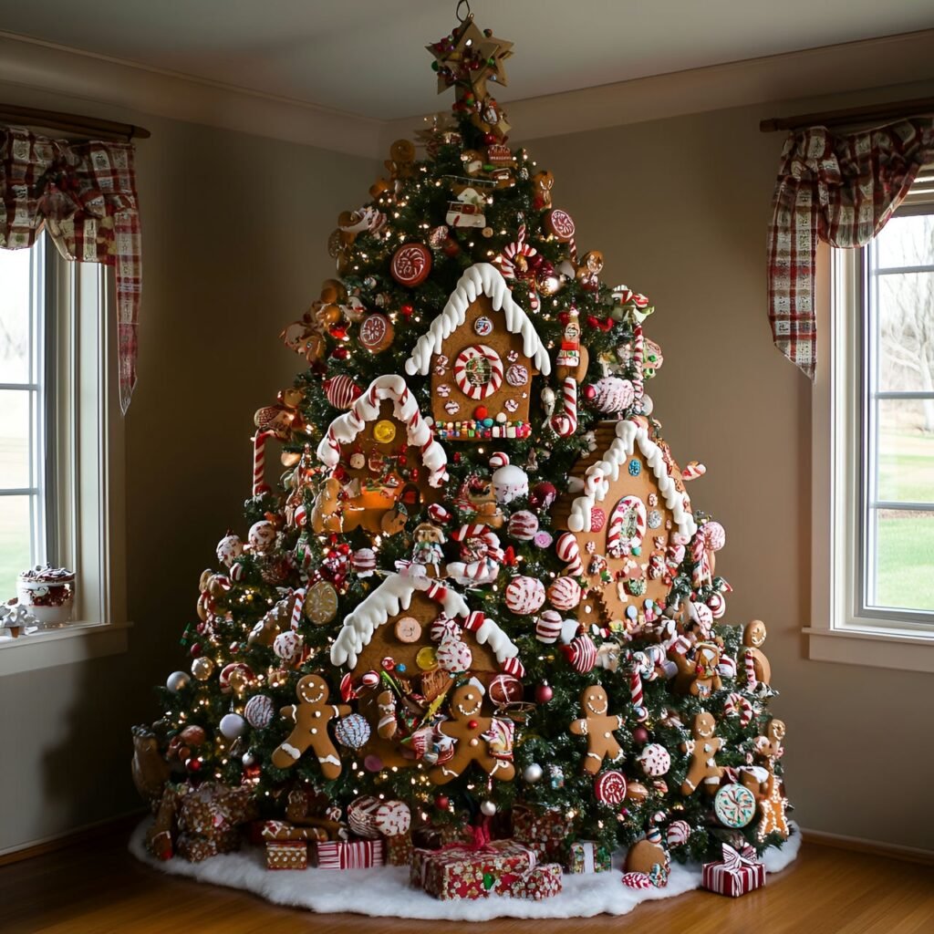 10. Candyland Christmas Tree: Sweeten Your Holidays with Candy-Themed Décor