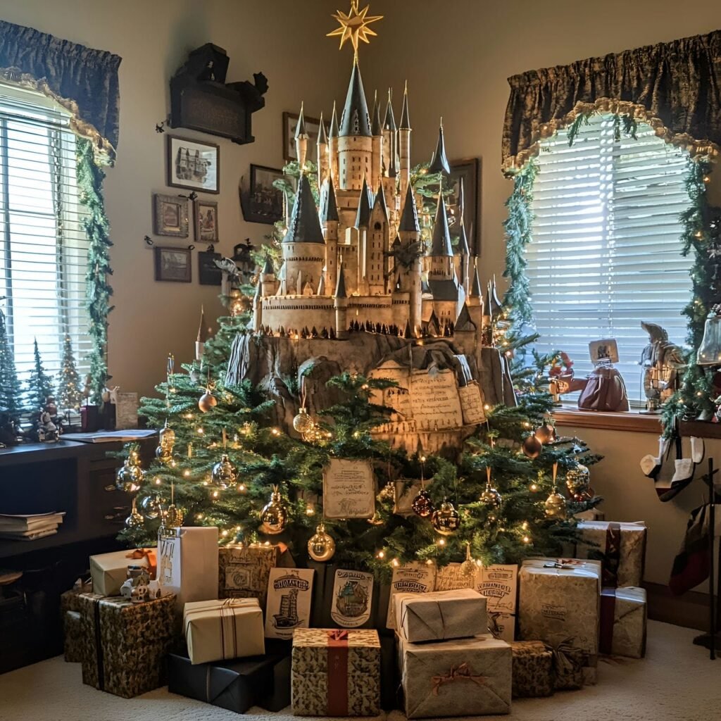 01. Harry Potter Christmas Tree: Enchant Your Holidays with Wizarding World Magic