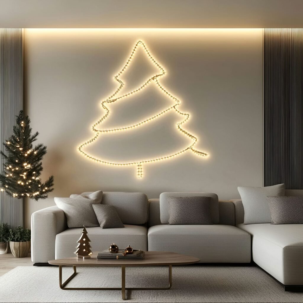 06. Invisible String Light Tree with Ambient Wall Glow