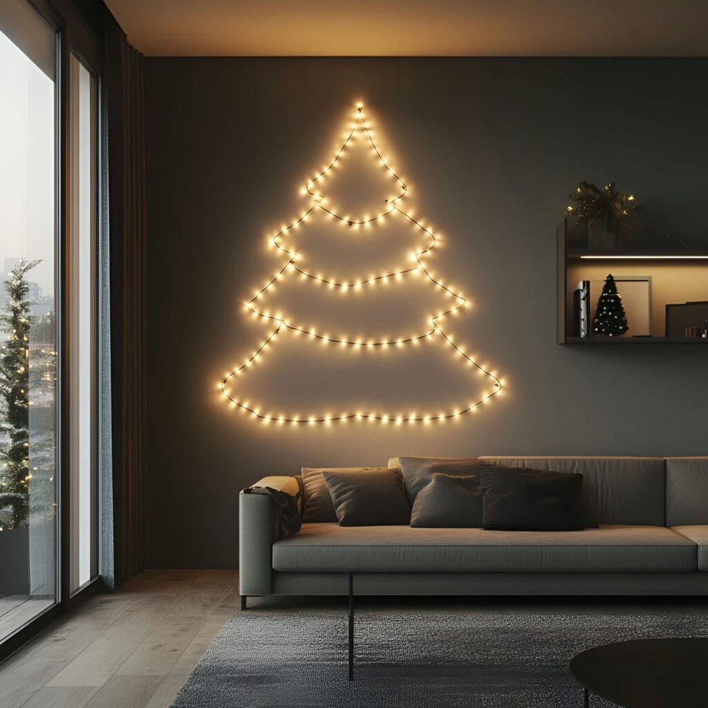 06. Invisible String Light Tree with Ambient Wall Glow