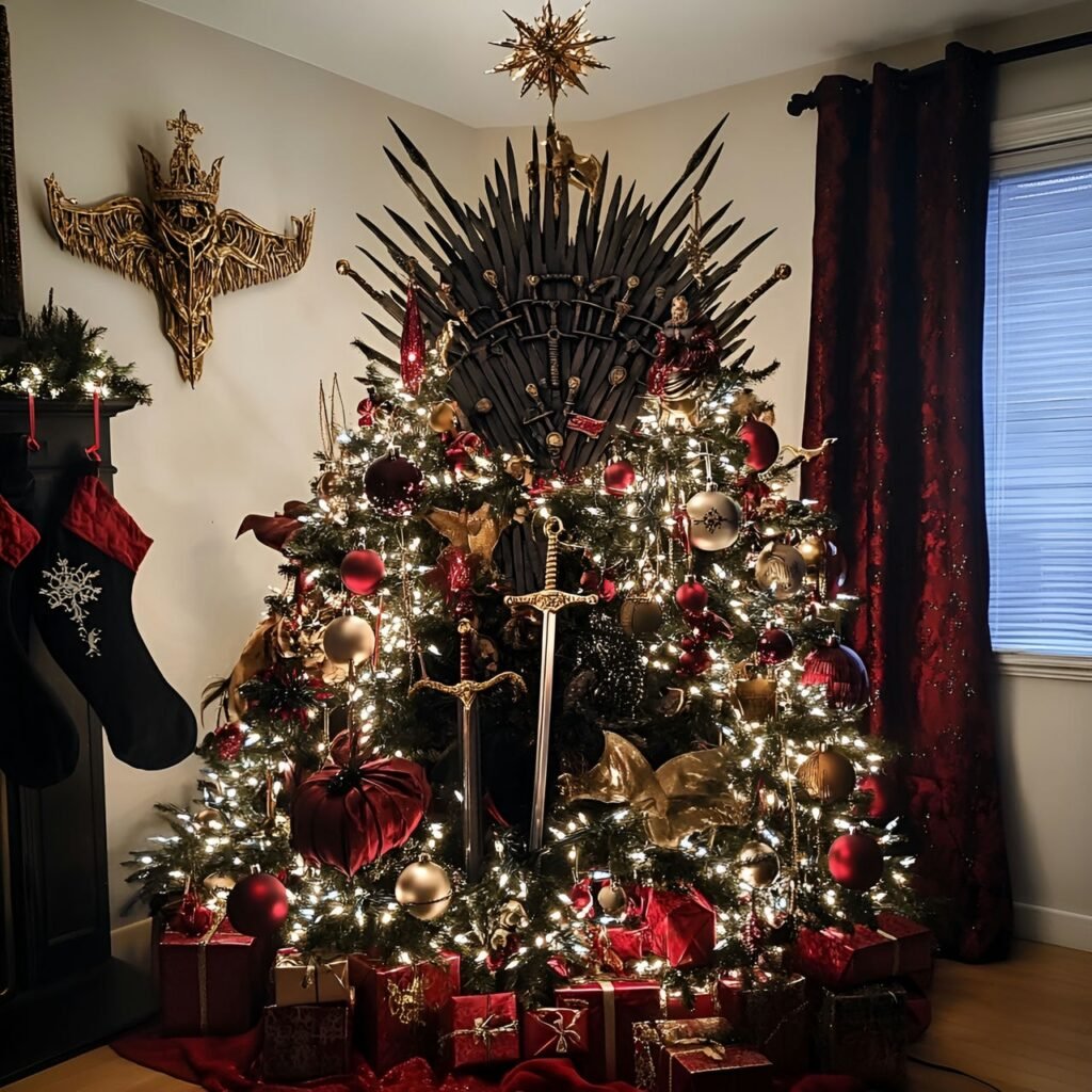 06. Game of Thrones Christmas Tree: Rule the Holidays with Westeros-Inspired Décor