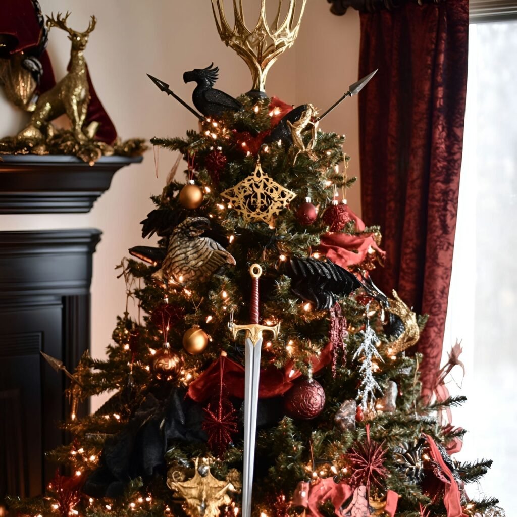 06. Game of Thrones Christmas Tree: Rule the Holidays with Westeros-Inspired Décor