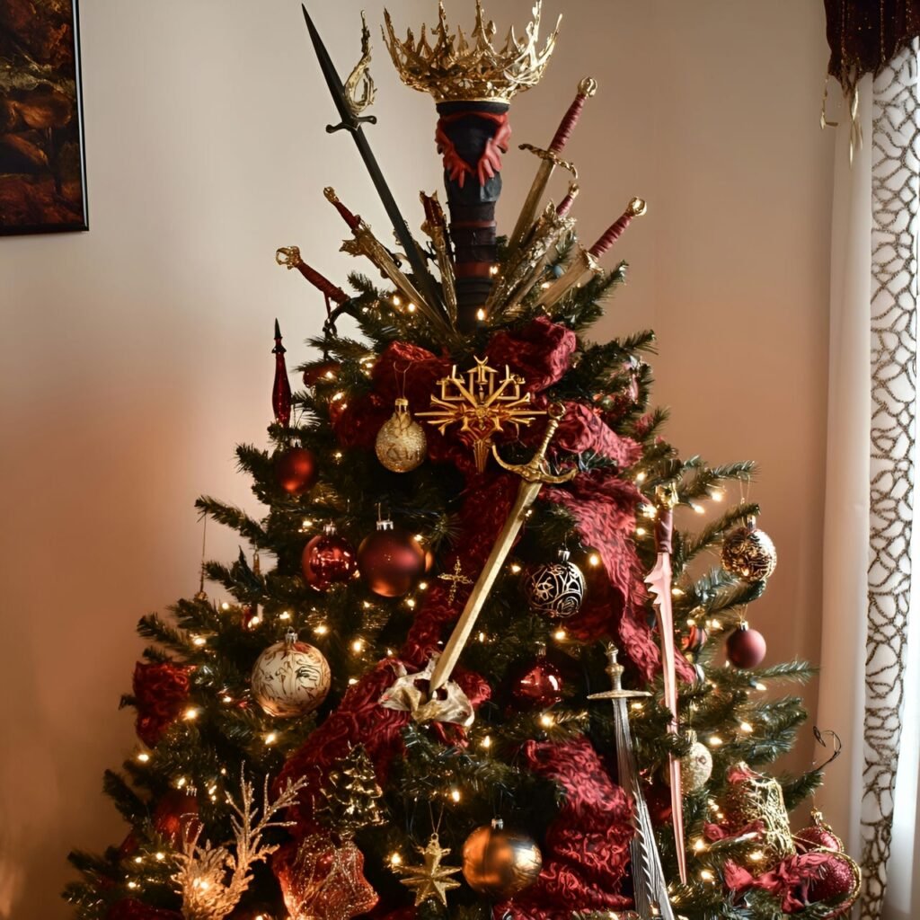 06. Game of Thrones Christmas Tree: Rule the Holidays with Westeros-Inspired Décor