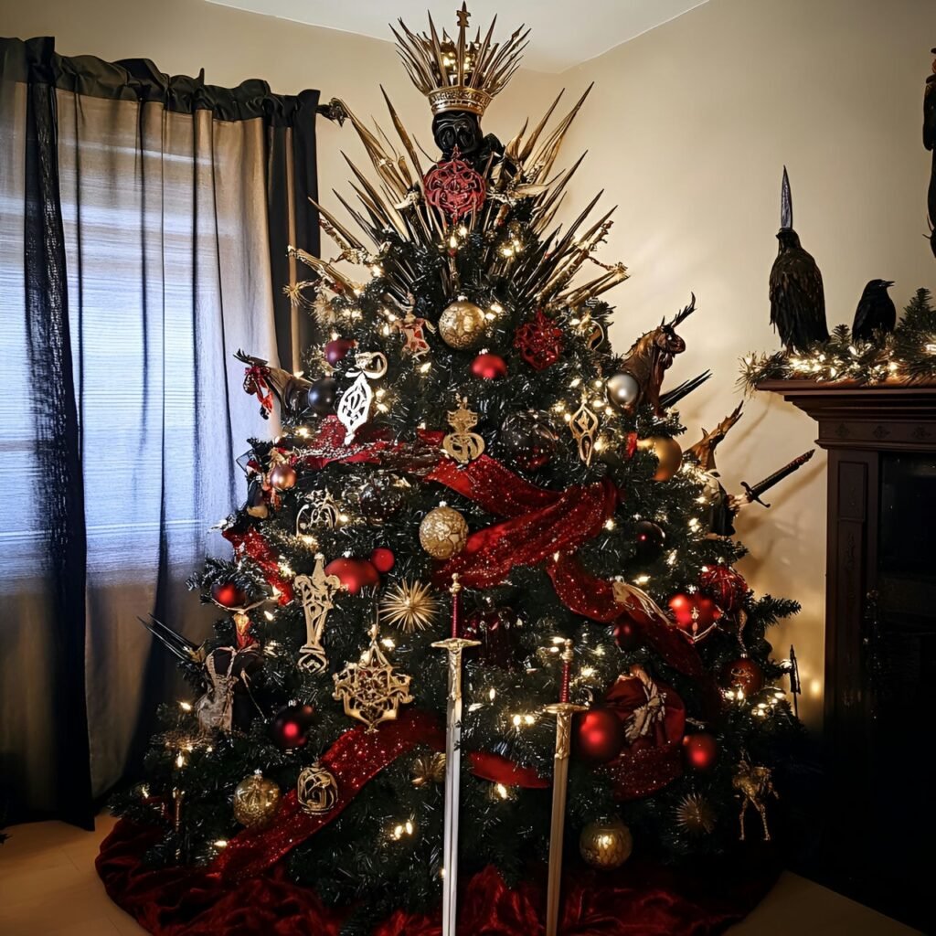 06. Game of Thrones Christmas Tree: Rule the Holidays with Westeros-Inspired Décor