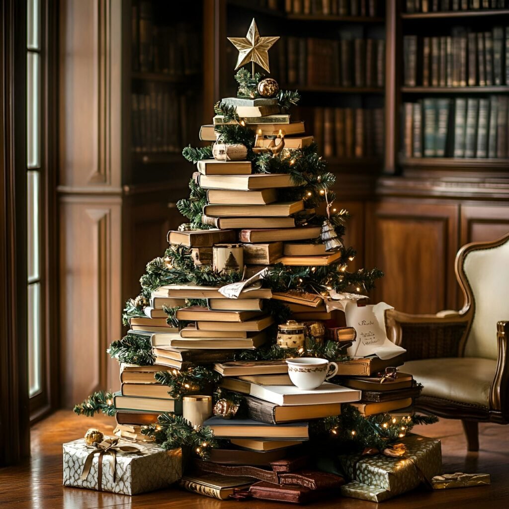 15. Classic Literature Christmas Tree: A Timeless Tribute to Literary Masterpieces