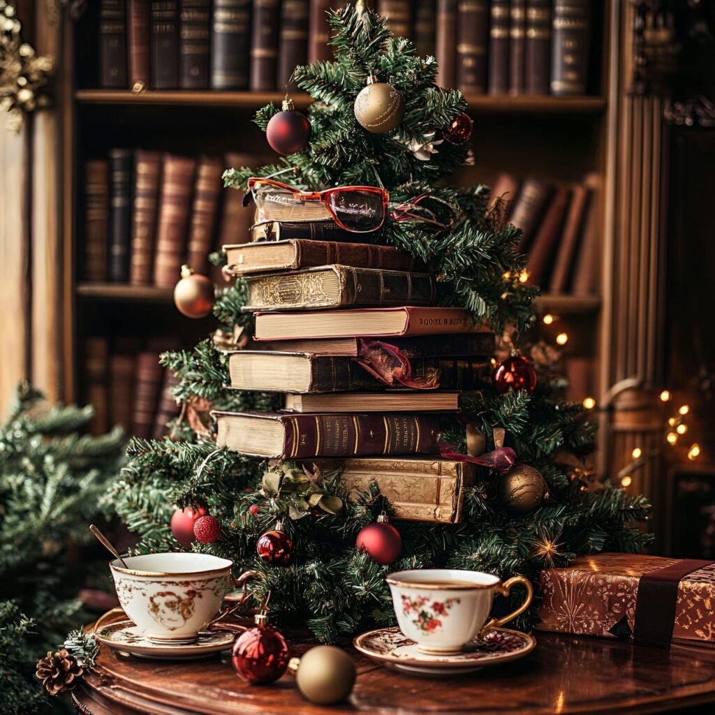 15. Classic Literature Christmas Tree: A Timeless Tribute to Literary Masterpieces