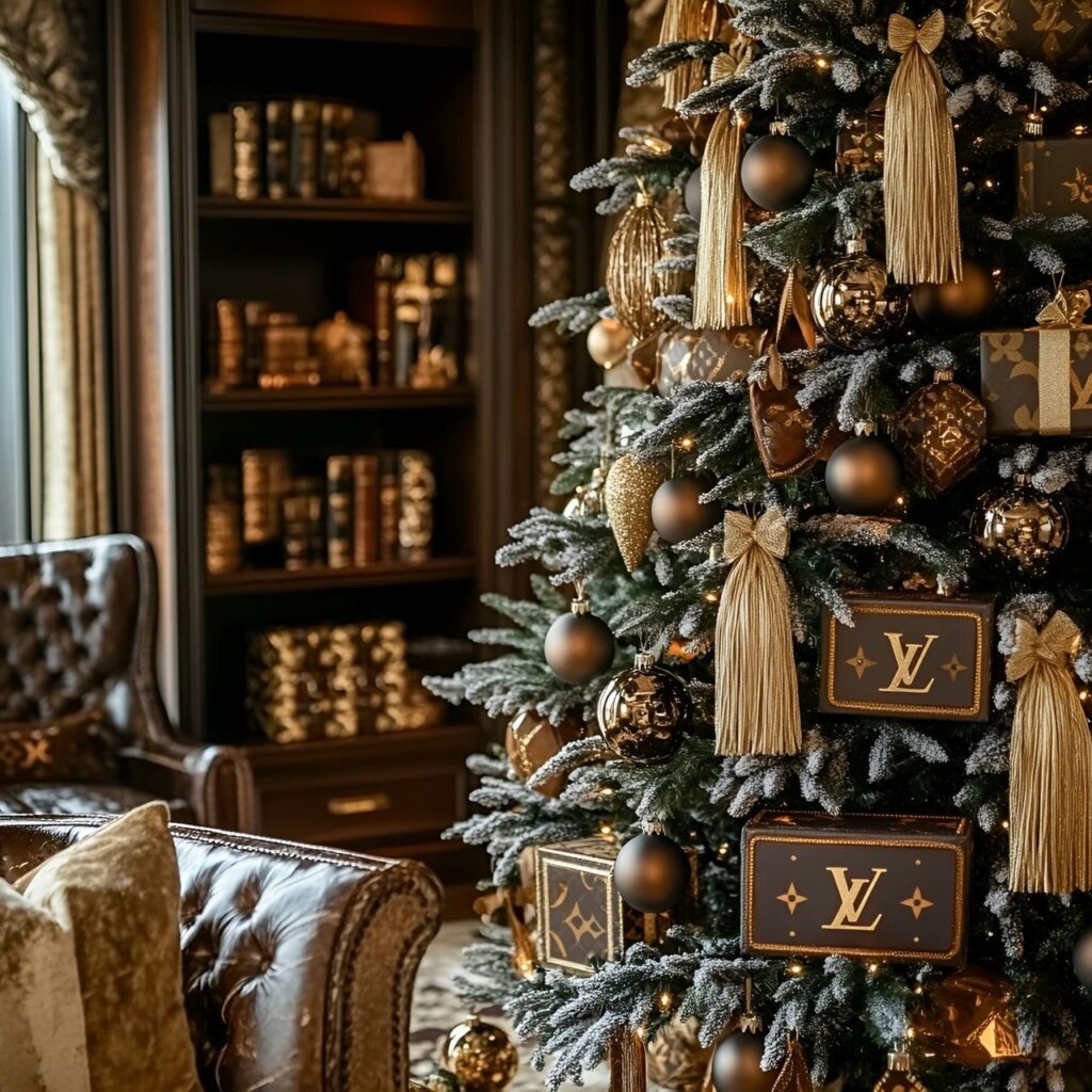 08. Louis Vuitton Holiday Elegance with Monogram Baubles