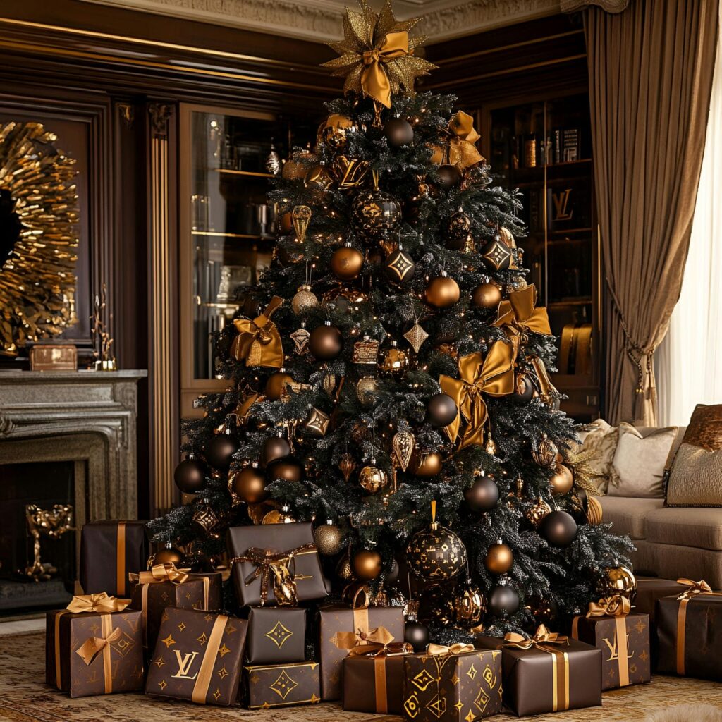 08. Louis Vuitton Holiday Elegance with Monogram Baubles