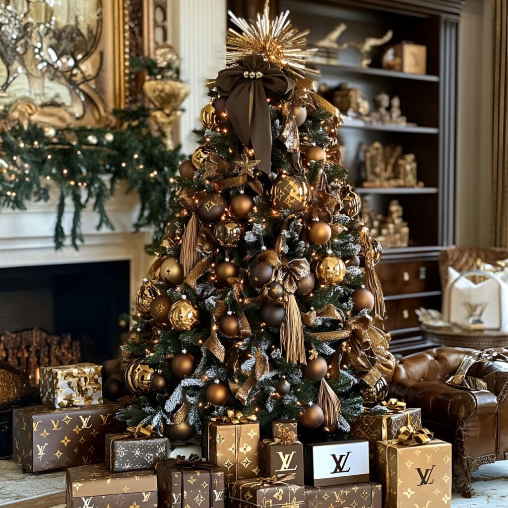 08. Louis Vuitton Holiday Elegance with Monogram Baubles