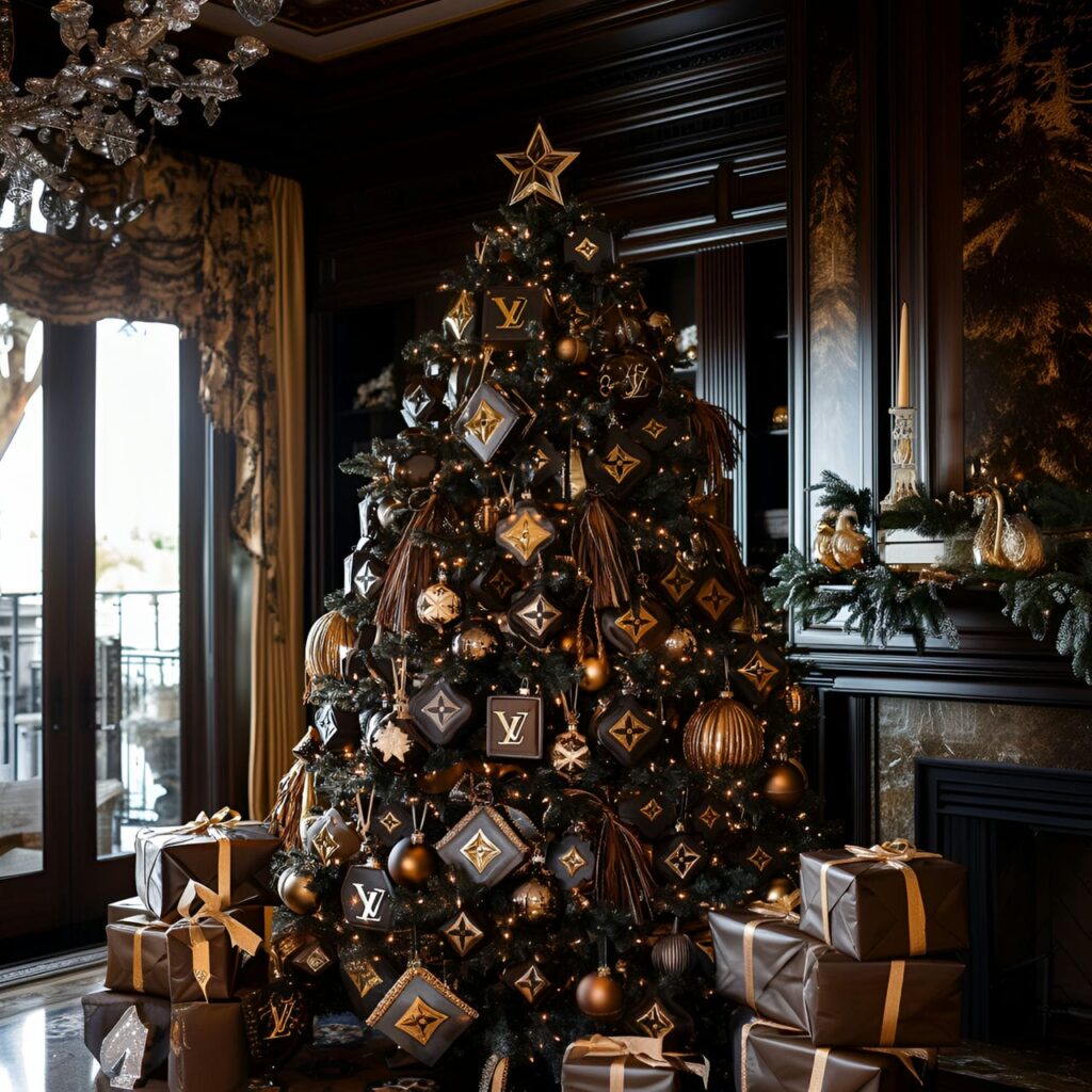 08. Louis Vuitton Holiday Elegance with Monogram Baubles