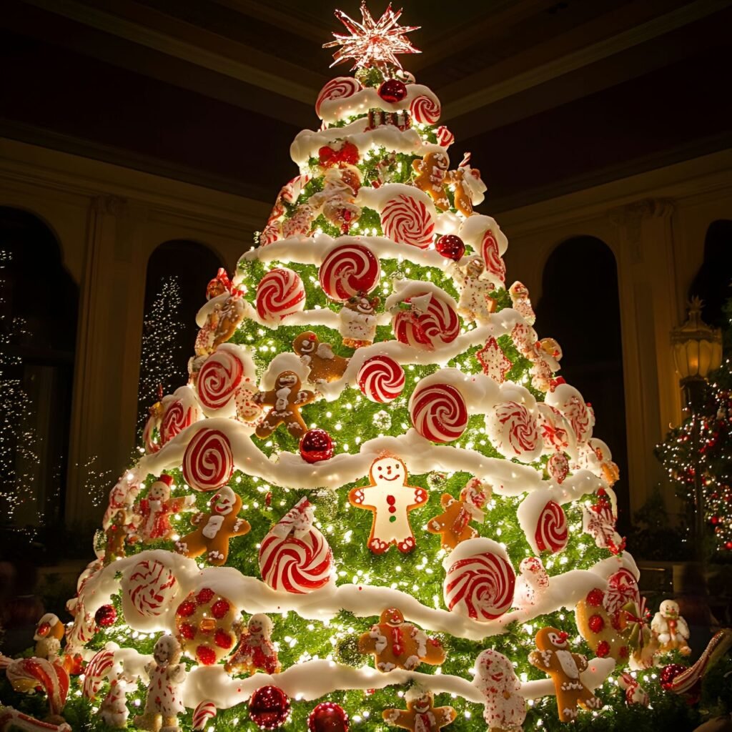 10. Candyland Christmas Tree: Sweeten Your Holidays with Candy-Themed Décor