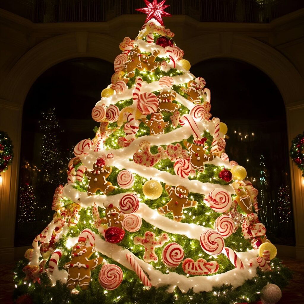 10. Candyland Christmas Tree: Sweeten Your Holidays with Candy-Themed Décor