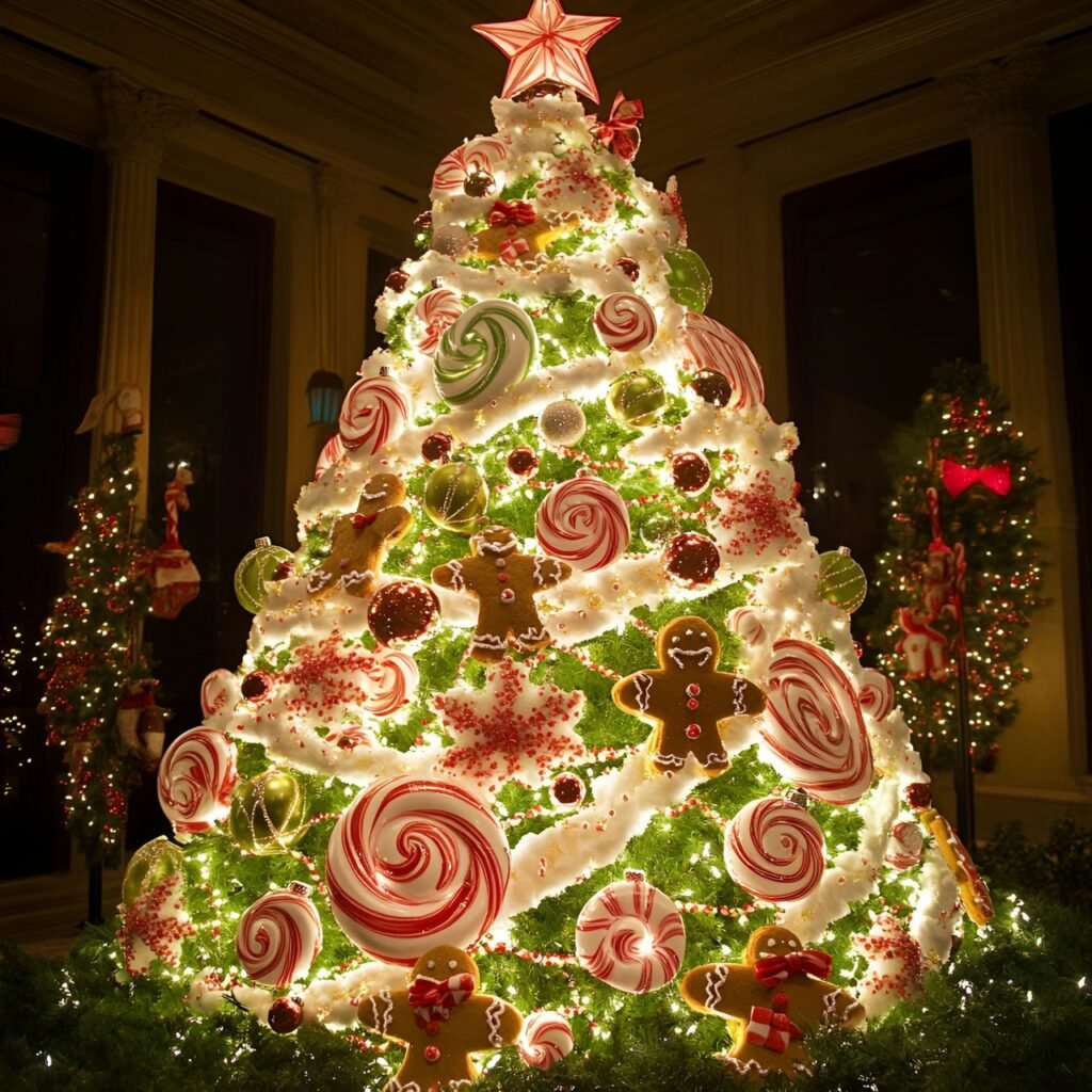 10. Candyland Christmas Tree: Sweeten Your Holidays with Candy-Themed Décor