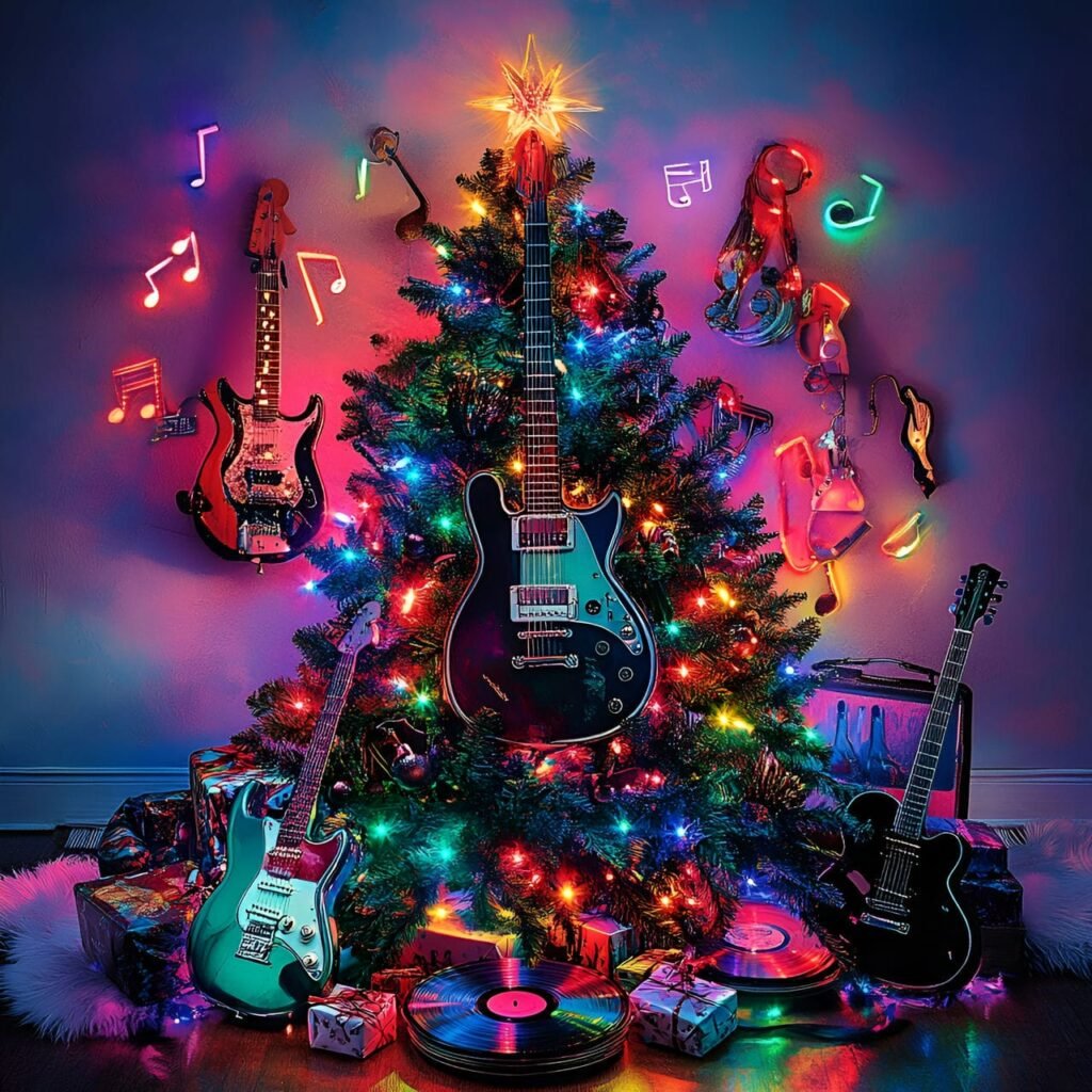 16. Music Lovers Christmas Tree: A Melody of Festive and Harmonious Décor