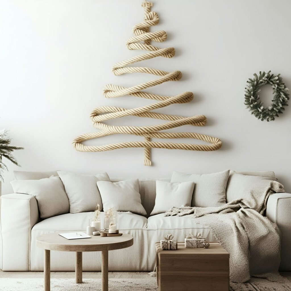 24. Rope Wall Tree with a Simple Triangular Shape