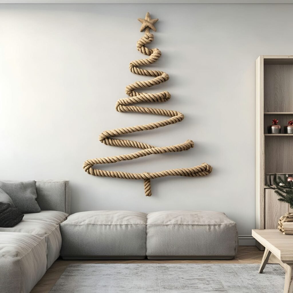 24. Rope Wall Tree with a Simple Triangular Shape