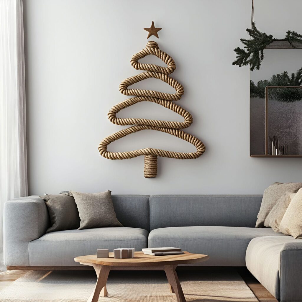 24. Rope Wall Tree with a Simple Triangular Shape